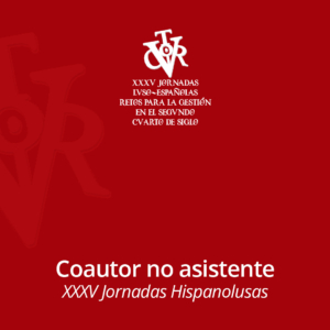 Inscripción anticipada: Coautor no asistente XXXV Jornadas Hispanolusas